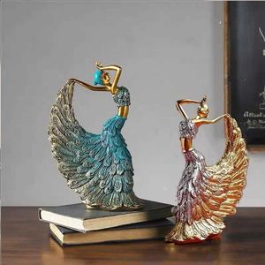 Objets décoratifs Figurines Danseuse de paon Statue de la maison décoration d'ornements