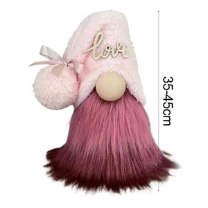 Objets décoratifs Figurines en peluche Mode Polyester Lapin sans visage Pâques en peluche Party Pographie Prop Fournitures pour la maison 230923