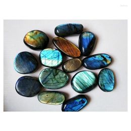 Objets décoratifs Figurines Polied Natural Labradorite Crystal Gemstone Palstone Moonstone Peacock Color Drop Livrot Home G DHG8G