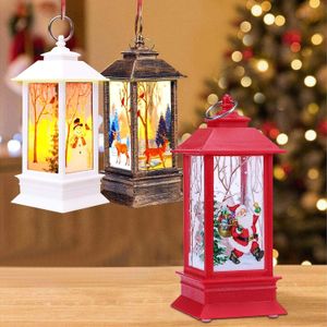 Decoratieve objecten Figurines Portable LED Kerst Lantaarn Vintage Home Decor Hanging For Yard Garden Decorations Candle Light 230818