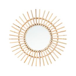 Decoratieve objecten Figurines Rattan Innovative Art Decor Round Makeup Mirror Dessing Badkamer Wall Hangend Noordse 230221