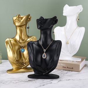 Decoratieve objecten Figurines Resin Sculpture Home Decor Nordic Figuur standbeeld sieraden stand oorbellen ketting Standaard Stand Room Decoratie 230208