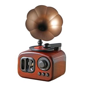 Decoratieve objecten Figurines Retro Gramophone Art Music Box Ornamental Home Desk Decoration PreseCorative