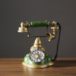 Decoratieve objecten Beeldjes Retro Nostalgische oude objecten Oude telefoon Bureau-accessoires Wijnkast Kamerdecoratie Vast geld Spaarpot Bureaudecoratie 230627