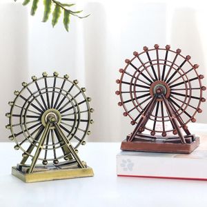 Decoratieve objecten beeldjes retro de London Eye Creative Metal Ferris Wheel Ornament Thuis Desk Decoratie Ambachten Miniaturen Prachtige Gi