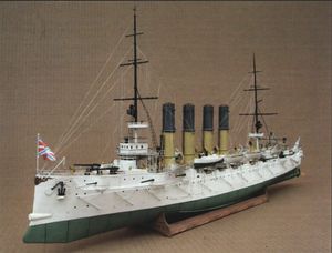 Decoratieve objecten Figurines Russische cruiser Varyag schip DIY Paper Model Kit 1 200 Schaal 230508