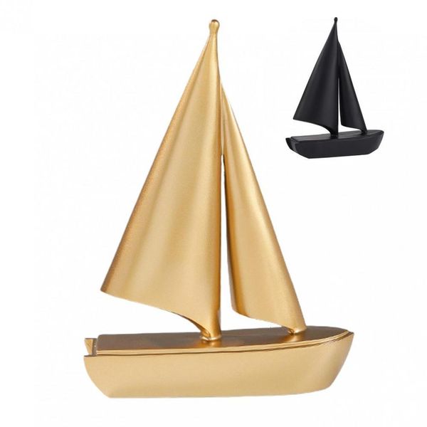 Objets décoratifs Figurines Bateau à Voile Figurine Anti-usure Robuste Vivid Antidérapant Navire Miniature Sculpture Bureau Décor 230224