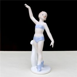 Decoratieve objecten Figurines sexy porselein waterballet figuur keramische ballerina meisje miniatuur kamer decor verjaardag cadeau ambacht souvenir versiering 230812
