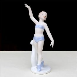 Decoratieve objecten beeldjes sexy porselein water ballet figuur keramische ballerina meisje miniatuur kamer decor ambacht souvenir versiering inrichting 231007