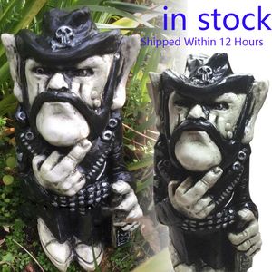 Objets de décoration Figurines Expédié sous 12 heures Lemmy Rock Icon Sculpture Le Lemprechaun Statue en résine Yard Lawn Ornamnet Outdoor Garden Decor 230530