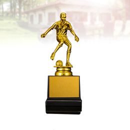 Decoratieve objecten Beeldjes Voetbal Award Trofee Toernooi Competitie Trofee Goldstar Award Kampioenschapsbeker Tafelfiguur voor Golden 230830