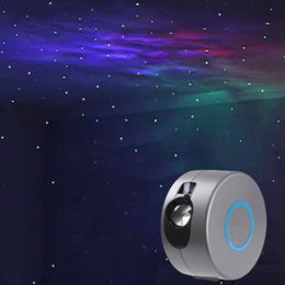 Decoratieve objecten Figurines Starry Sky LED Projector Lamp Night Light Galaxy Ocean Nebula met afstandsbediening voor kinderen 221203