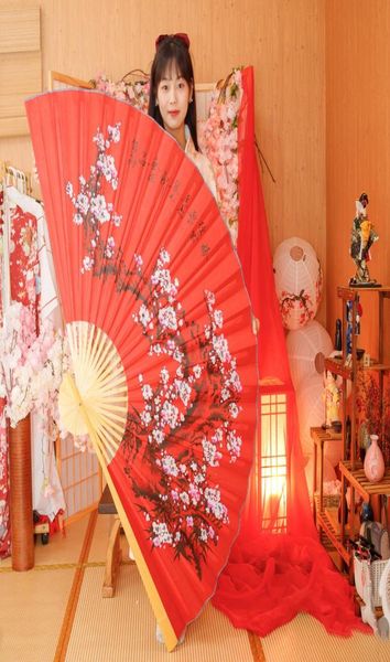Objets décoratifs Figurines Super grand grand grand éventail de fans de papier chinois de la décoration mural dans le National Customs Wedding Arrangement 22439815