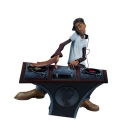 Decoratieve objecten Figurines De elementen van Hiphop -kunstenaar standbeeld DJ Break Dance Modellering Resin Desktop Home Decoratie Classic Rapper Sculpture 230419