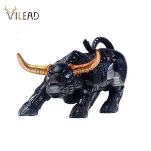 Decoratieve objecten Beeldjes Vilead 20cm The Miami Bull Model Souvenir Standbeeld Robot Sculptuur Kantoor Bureau Woondecoratie Munten Badge Wall Street OX Bitcoin 230802