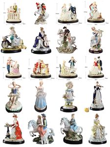 Objets décoratifs Figurines Western Lady Girls Porcelaine décoration de bureau Européenne Céramique Beauté Figurine francais fée Décor À La Maison Cadeau De Mariage 230418