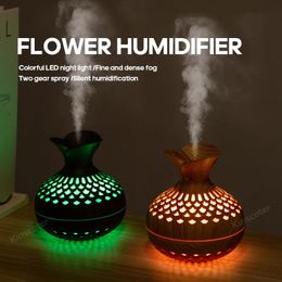 Objets décoratifs Figurines Humidificateur à grain de bois 300 ml USB Diffuseur d'arôme Atomiseur Instrument hydratant domestique Bureau 231124