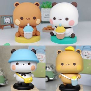 Objets décoratifs Figurines Yiers Mitao Panda Bubu Dudu Figure Modèle Excitant Collection Action Kawaii Ours Jouet Poupée Ornement Maison Deroc Cadeau D'anniversaire 230728