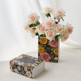 Objets décoratifs Pot de fleurs Vases en céramique de mariage Décor de chambre mignon Jardinières pour plantes Cachepot Fleurs Nordic Home Book Vase 230725