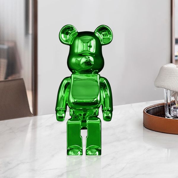 Objetos decorativos Graffiti 27 cm Figuras violentas Bearbrick Miniaturas Oso Muñeca Estatua y Escultura Sala de Estar Dormitorio Librería Decoración del hogar