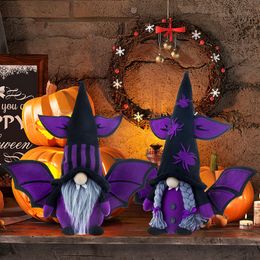 Decoratieve objecten Halloween Decoraties Bat met vleugels Gezichtsloze oude man Doll Ghost Festival Dwarf 230822