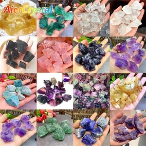 Decoratieve objecten natuurlijke kristalstenen zeldzame rauwe obsidiaan amethist fluoriet edelsteen mineraal rots specimen reiki genezing diy ruwe steen verzamelen 230418