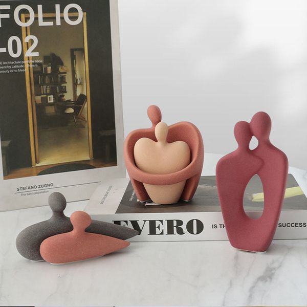 Objetos decorativos o imágenes de amantes del arte abstracto para interiores, estatuas, objetos de decoración de escritorio para el hogar 230714