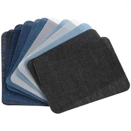 Plaques décoratives 10pcs fer thermique collant sur des patchs répartis jeans Bag chapeau réparation décor design