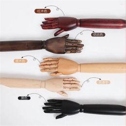 Decoratieve borden 15stijl Wood vrouwelijke mannelijke kinderen Hand Art Mannequins Body Child Arm Accessoires voor stoffen model rekwisieten weergeven E152