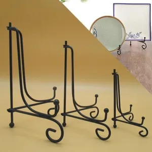 Plaques décoratives 1PC Black Iron DIY CARALT CRACKET BIVER POT