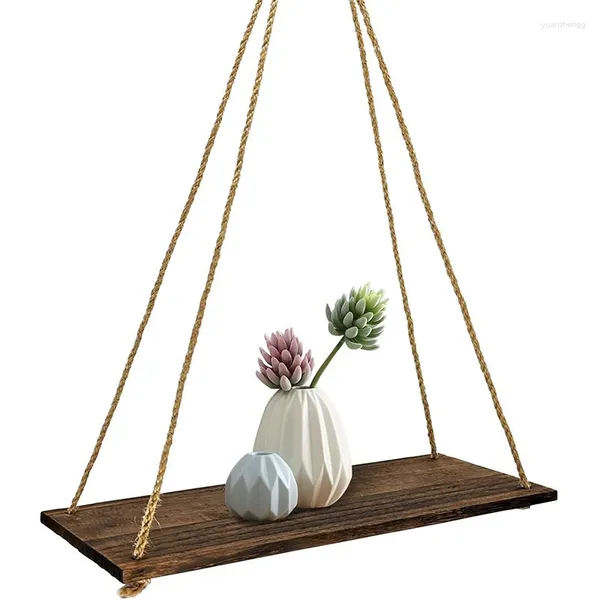 Plaques décoratives 1pc Décoration de jardin Swing Swing Swing Brope Rope Mur Moule Mound Floating Home Room Plant Plante Potter