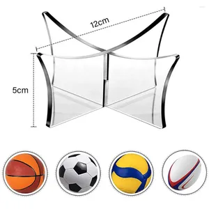 Plaques décoratives support de support de basket-ball en acrylique pour le support de base pour le football des balles de football de volleyball supporte les accessoires