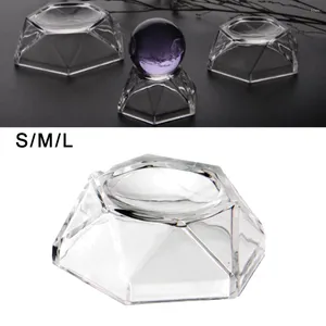 Plaques décoratives Base de bille en cristal transparent en acrylique