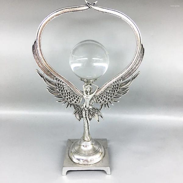 Plaques décoratives, présentoir d'ange pour sphère de cristal, support de Globe en verre, accessoires de photographie Len, ornements artisanaux