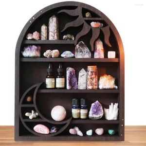 Decoratieve platen kunst etherische olie display rack kristal stenen muur boho hangende gotische decoratie op standaard gemonteerde organizer home decor