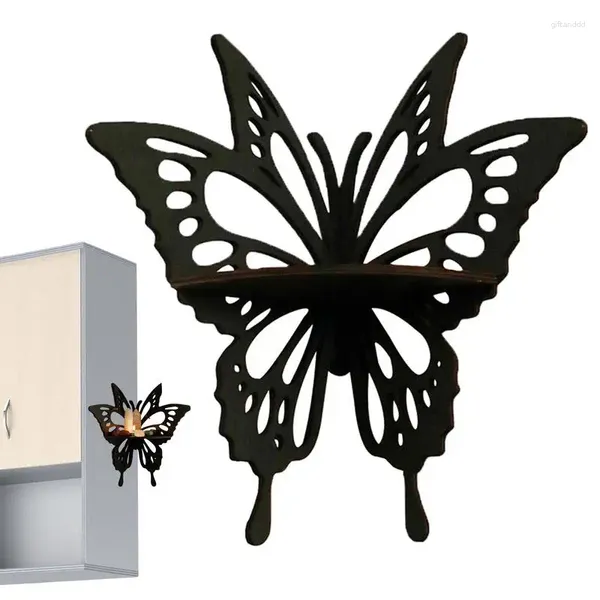 Assiettes décoratives papillon présentoir en cristal support en bois décoration d'angle tenture murale porte-bijoux organisateur de rangement décor à la maison