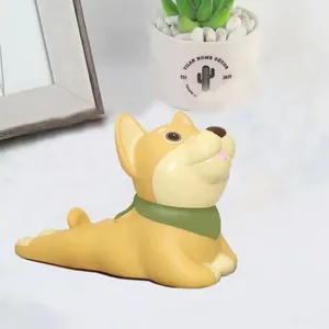 Decoratieve platen Cartoon Dierlijke telefoon Stand Practical Dog Form Leuke Decor Holder Lazy Desktop Ornamens