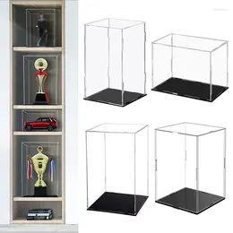 Decoratieve platen Clear Acryl Display Case Organisator Dustbestendig voor actiefiguurbeveiliging Auto Model Toy Showcase