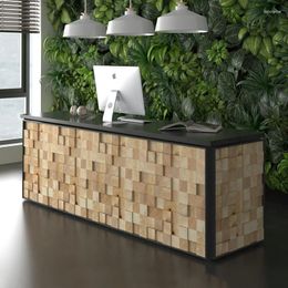 Decoratieve borden Bedrijf Front Office Studio Receptie Desk Bureau Industrial Style Creative Counter Store Cashier