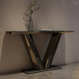 Plaques décoratives Tables consoles Table d'entrée de villa de style de luxe