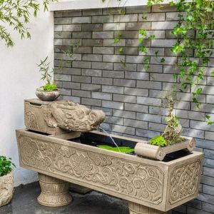 Decoratieve borden Decoratie Courtyard Garden Layout Home Pool Vloer Landschap Fontein