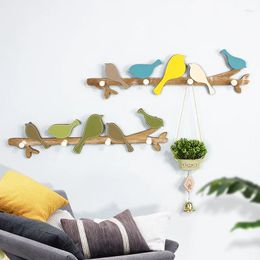 Decoratieve borden decoratie muur houten vogels jas haak rail kleding hanger kinderen slaapkamer deur hangende decoraties huis interieur decor