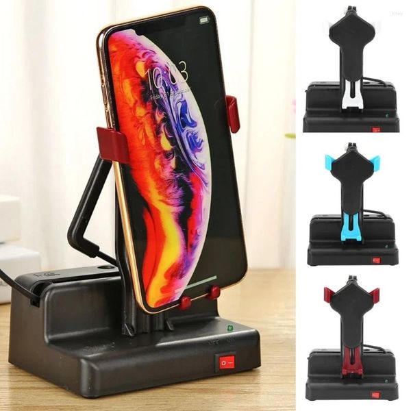 Plaques décoratives Desk Walking Swing Shaker Phone Phone Stand Automatic Shake Motion Mute Brush Brush Step Safety Wiggler avec câble USB