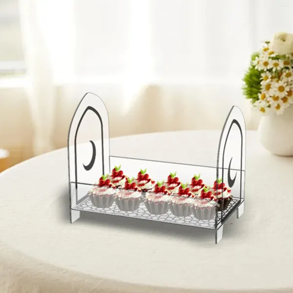 Platos decorativos Mesa de postres Pantalla de postres Clear Pastry Fruit Bande