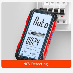 Decoratieve platen digitale multimeter 6000 tellingen echte ampeter voltmeter auto temperatuur ohm hz capaciteitsdiode ncv meter