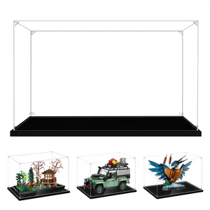 Decoratieve platen display case voor verzamelobjecten monteren duidelijke acrylbox Actie Figuren Home Storage Organisatie speelgoedmodel Auto
