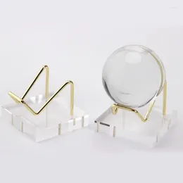 Plaques décoratives Sépiennes à affichage en cristal en acrylique durable Support d'artisanat Rack de rangement pour les magasins à domicile Décoration de bureau