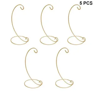 Plaques décoratives Ornement de support en fer durable suspendu 5 / 10pcs 9 pouces Décorer L Forme