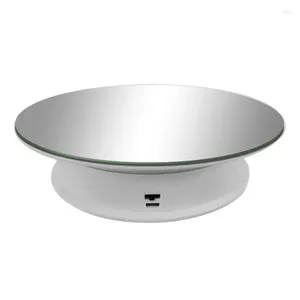 Plaques décoratives Miroir rotatif électrique support 2 vitesses Poids maximum 3 kg 360 degrés plate-forme tourbillonnant Plate-plateau vidéo