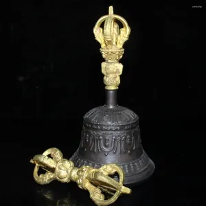 Placas decorativas exquisito instrumento antiguo de cinturón de campana de cobre puro